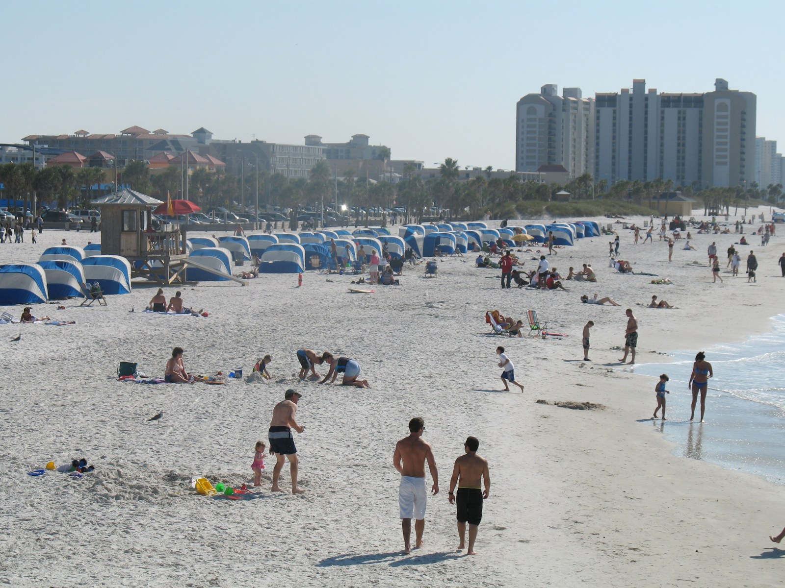 Clearwater Beach looking north from Pier 60